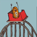 Bitcoin Roller Coaster Guy Akcija