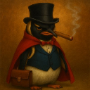 Grok Imagine Penguin Saham